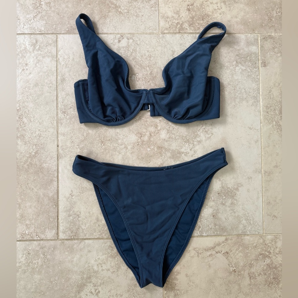 Abercrombie & Fitch Navy Bikini Set